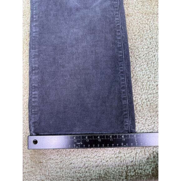 Ann Taylor Loft Pants Womens 10P Gray Corduroy Curvy Boot Cut Stretch 34x30 D303 - Picture 12 of 13